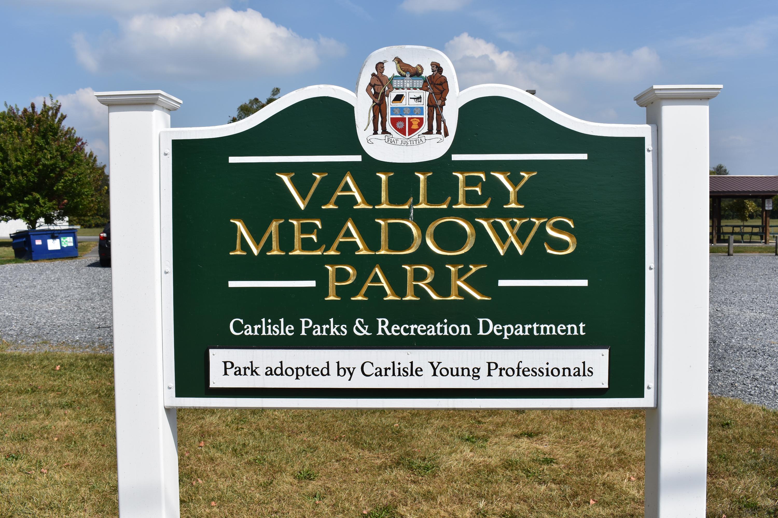 Valley Meadows Park Sign